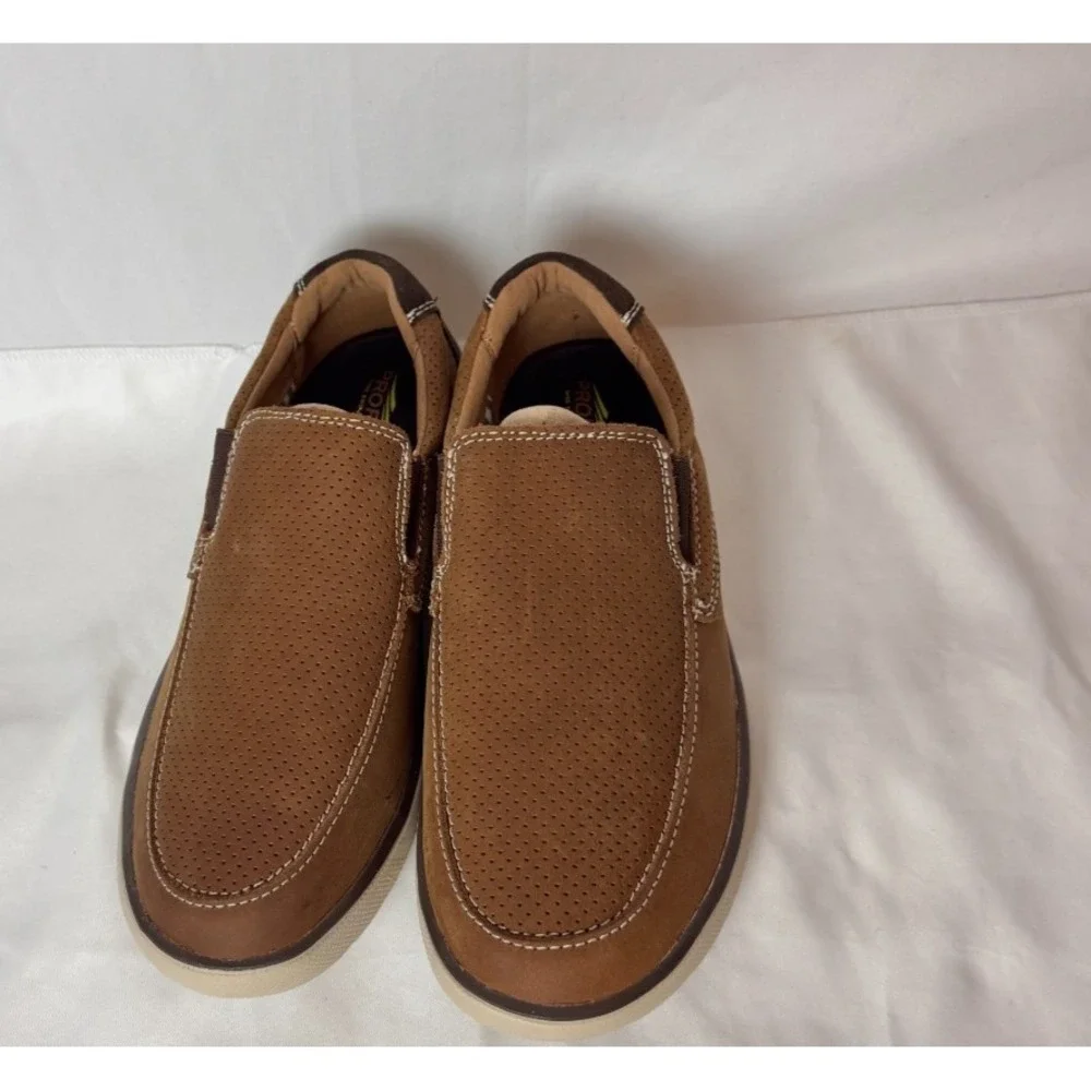 G.H. Bass Stride‎ Propel Lite Otto Suede Slip On Comfort Shoes Mens 7.5 M Camel